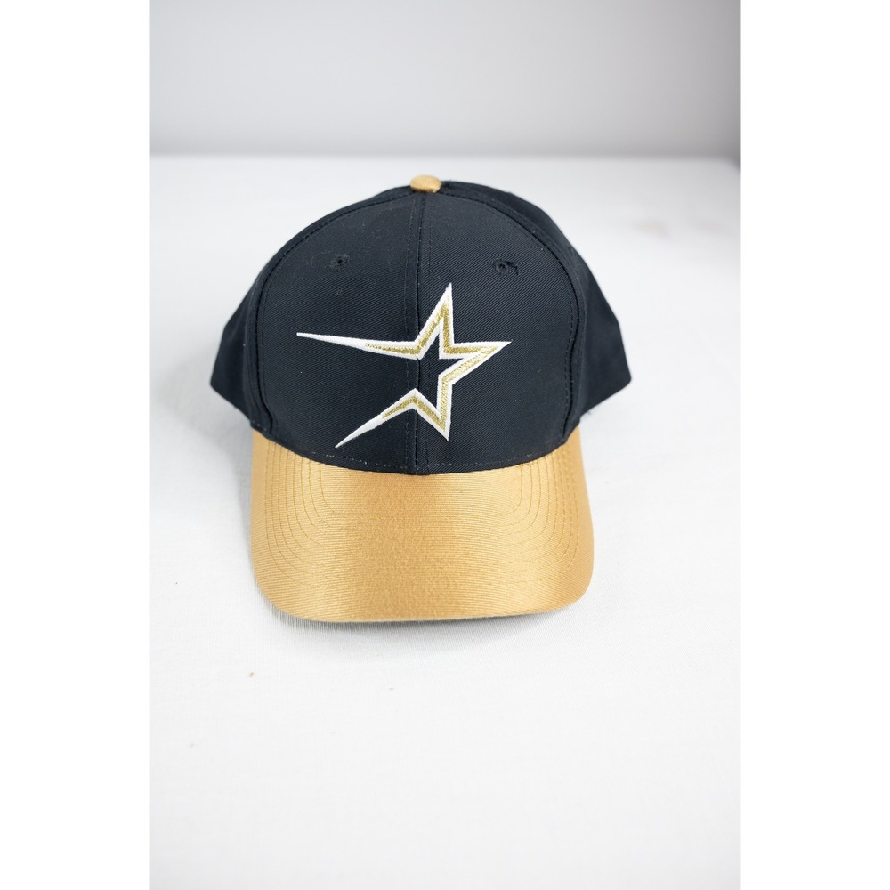 Logo 7 Houston Astros Snapback Hat Mens OSFA Navy Gold Vintage MLB baseball cap